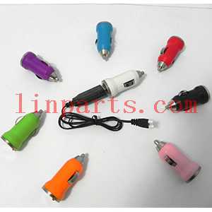 SYMA X5C Quadcopter Spare Parts: Colorful Mini Car charger + USB charger